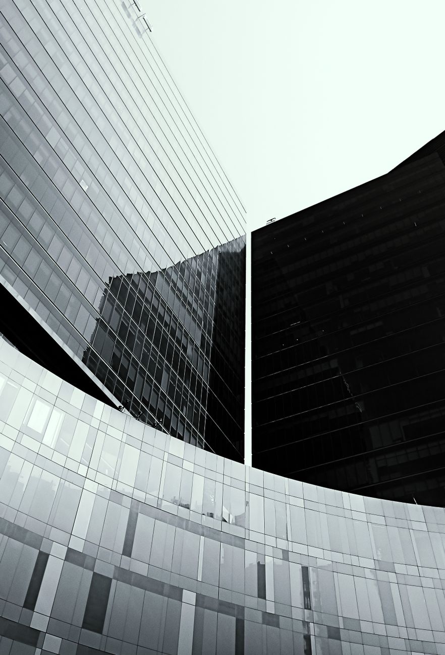 View of modern skyscrapers in Mexico City